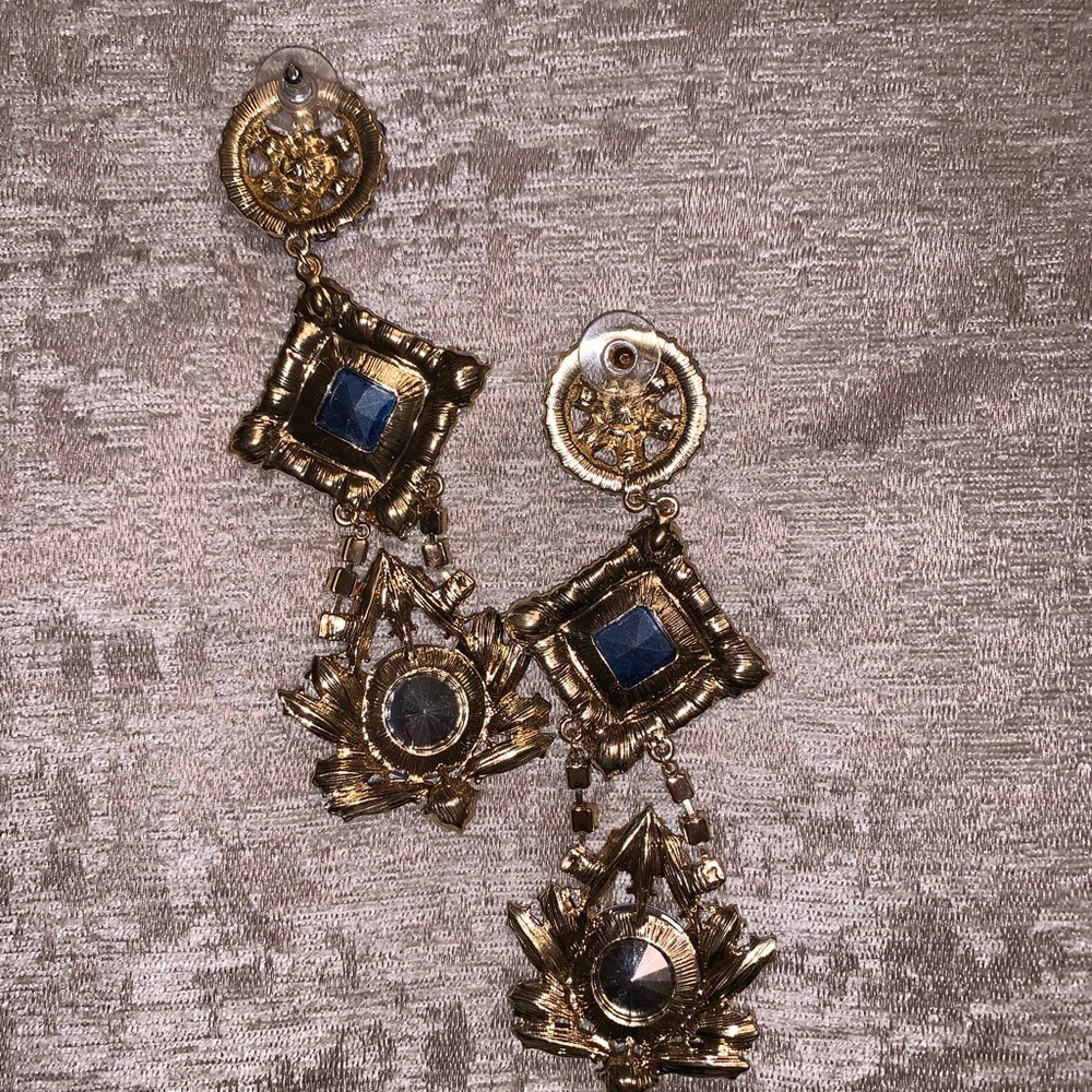 ASOS Statement Mermaid Stone Earrings - Picture 5 of 5